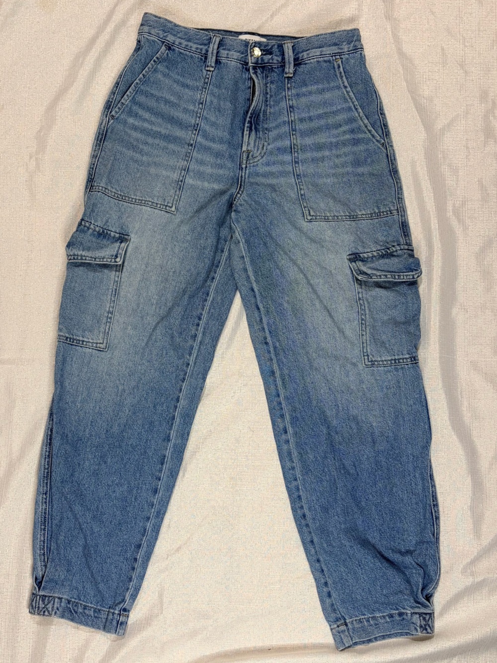 Pistola Josephine High Rise Tapered Cargo Baggy Jeans size 28